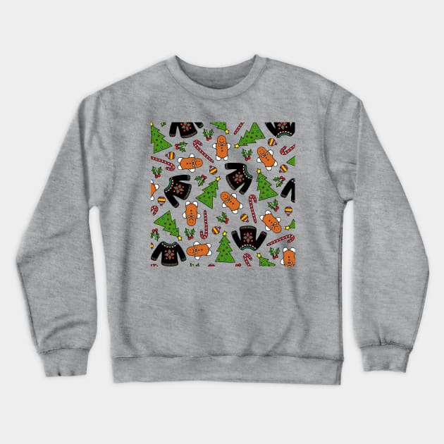 Christmas Pattern | Christmas Trees | Christmas Sweaters Crewneck Sweatshirt by HLeslie Design